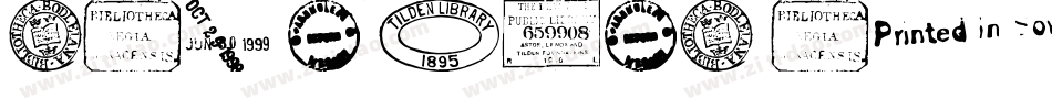 Old Retro Labels TFB字体转换